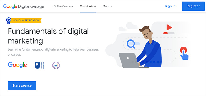 Google digital marketing course online